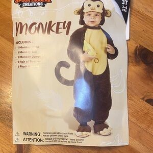 Monkey Costume for Kids - Brown and Cream